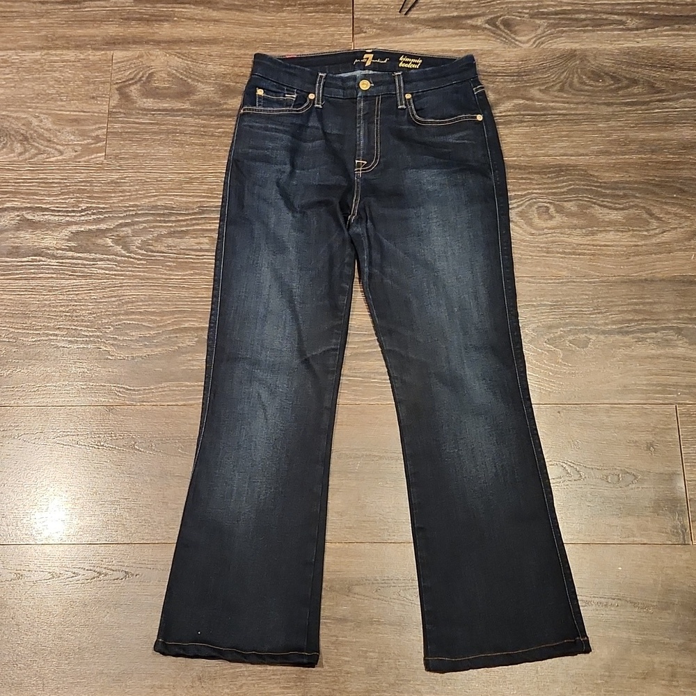 ❤️ 7 FOR ALL MANKIND CROPPED KIMMIE BOOTCUT JEANS, 4 (27)
